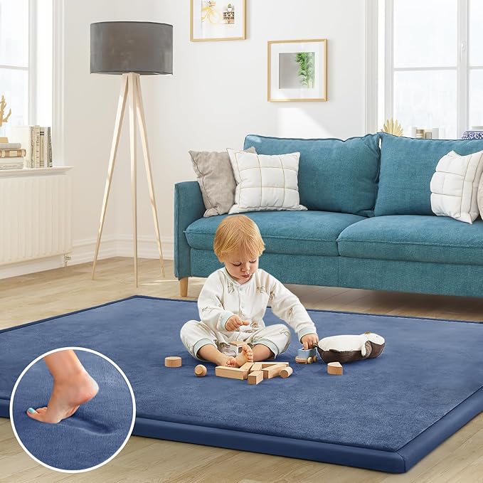 Baby Play Mat for Floor Tummy Time Mat Nursery Rug Muscle Mat Area Rug Playroom Rug Tatami Mat 6'7