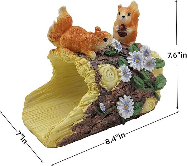 Squirrel Statues Gutter Downspout Extension Statues Garden Decoration,Resin Statue Outdoor Decor,Animal Downspout Diverter,Decorative Gutter Extension,3