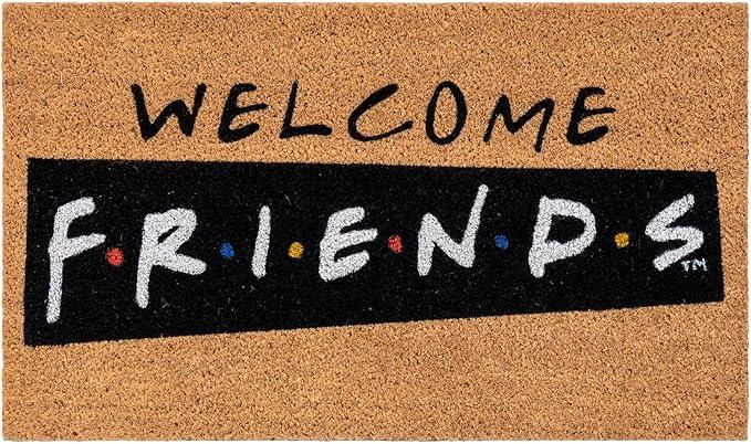 Gertmenian Friends Coir Doormat - 2x3 Welcome Mat (2-Pack), Ideal for High Traffic Areas in Front Door, Garage, Entryway - Paramount Central Perk/Welcome, 80028