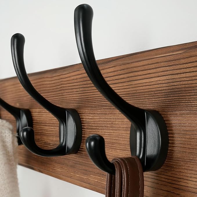 Dseap Wall Mounted Coat Rack: Patented, Heavy-Duty, 17.4