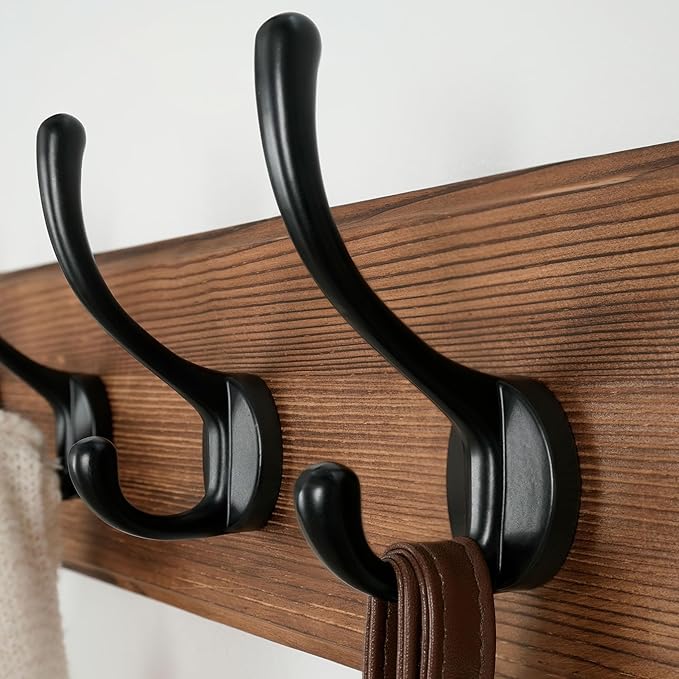Dseap Wall Mounted Coat Rack: Patented, Heavy-Duty, 17.4