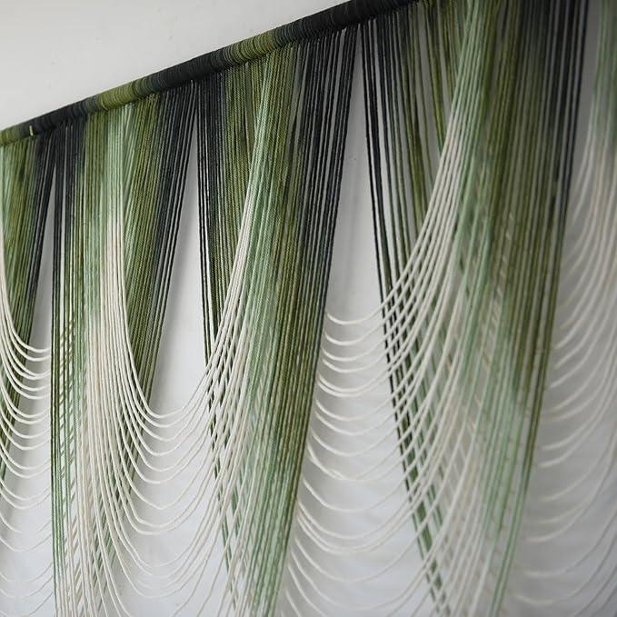 Macrame Wall Hanging Dip-Dyed Large Macrame Wall Decor Yarn Tapestry 57