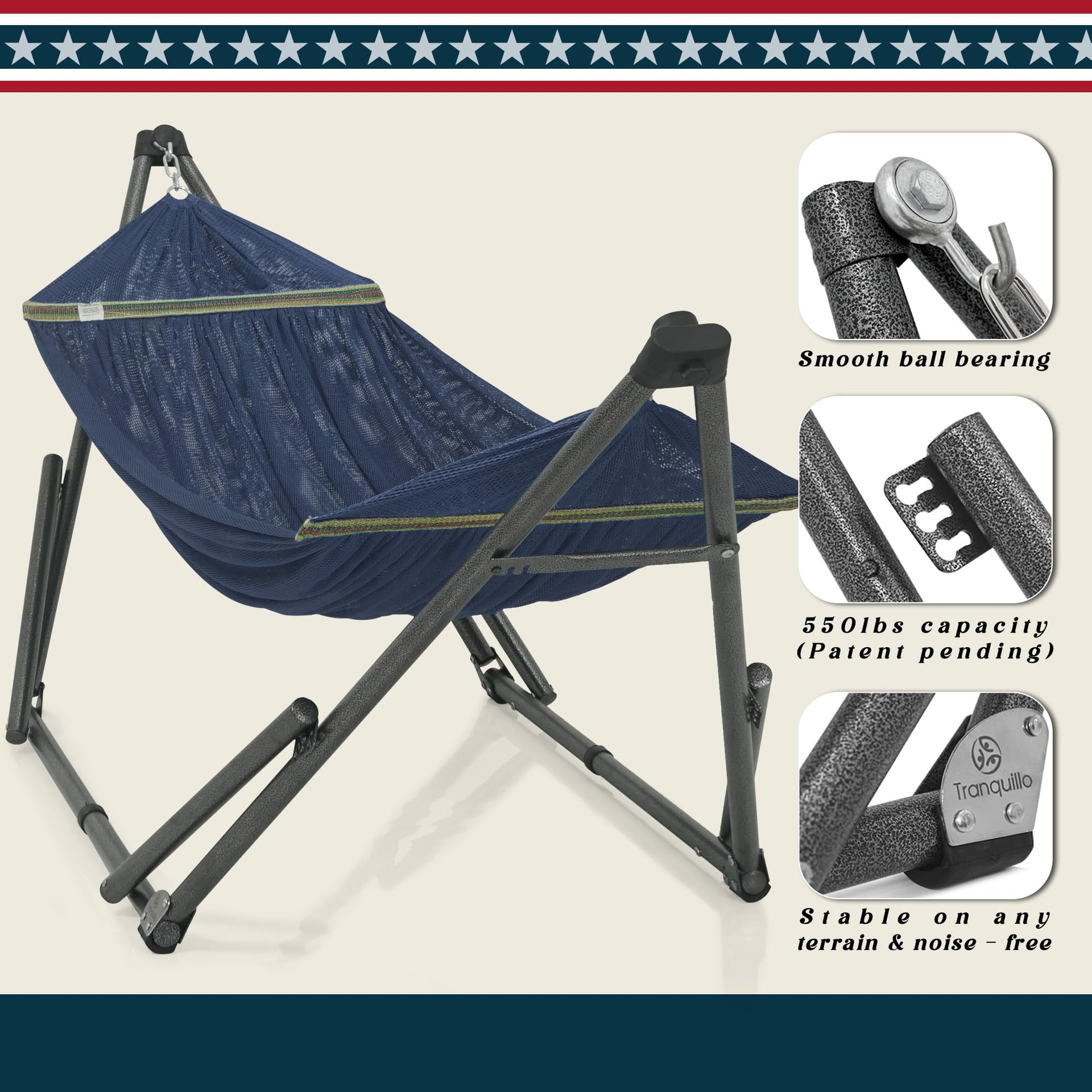 Tranquillo Uniki Collapsible Hammock Stand