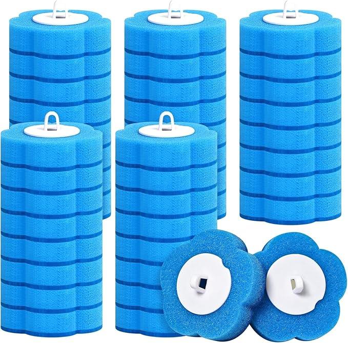 42 PCS Disposable Toilet Bowl Brush Refills, Disposable Toilet Brush Heads, Toilet Wand Disposable Refill Heads, Disposable Replacement Head (42Pcs Replacement Heads)