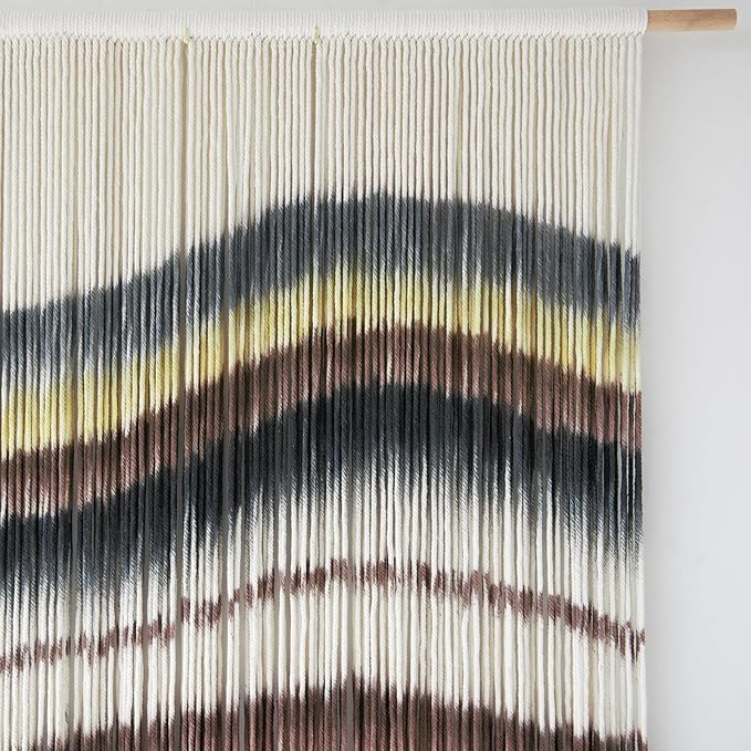 Macrame Wall Hanging Boho Chic Wall Art Macrame Wall Decor Fiber Yarn Tapestry Dip-Dye Living Room Home Bedroom Wall Decor 57