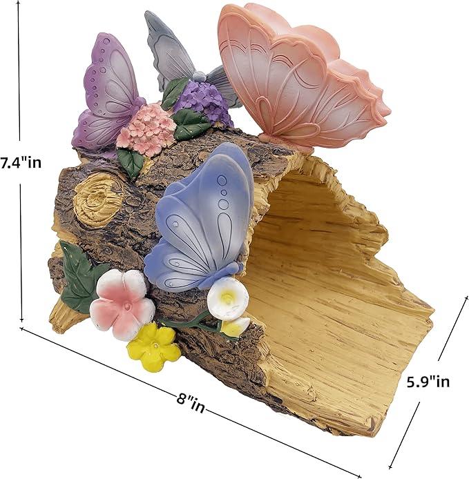 Butterfly Statues Garden Decoration Gutter Downspout Extension Statues,Resin Statue Outdoor Decor,Animal Downspout Diverter,Decorative Gutter Extension,3