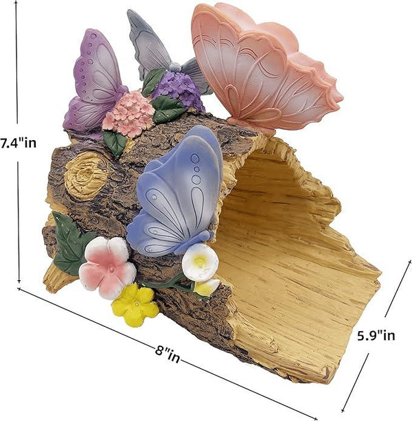 Butterfly Statues Garden Decoration Gutter Downspout Extension Statues,Resin Statue Outdoor Decor,Animal Downspout Diverter,Decorative Gutter Extension,3