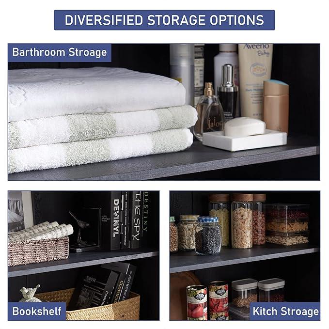 Farmhouse Kitchen Pantry Cabinet - 72