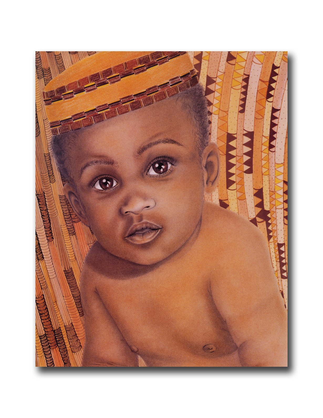 African American Baby Art - 8x10 Art Print | Kids Room Decor, Ready to Frame