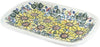 Blue Rose Polish Pottery Sunflower Maze Small Rectangular Serving Platter
