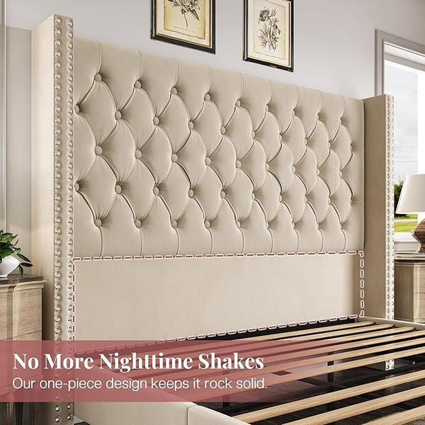 PaPaJet Queen Size Bed Frame with 61.4