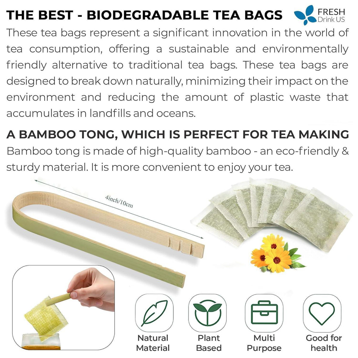 Premium Nettle Leaf Tea Bags, 100% Natural & Pure, Stinging Nettle Leaf Tea, Nettle Leaf Tea, Burn Nettle, Stinging Nettle, Nettle Tea, Stinger Tea, No Sugar/Caffeine & Gluten, Vegan