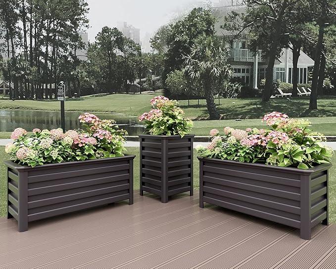 Aluminum Outdoor Planter - 19.68