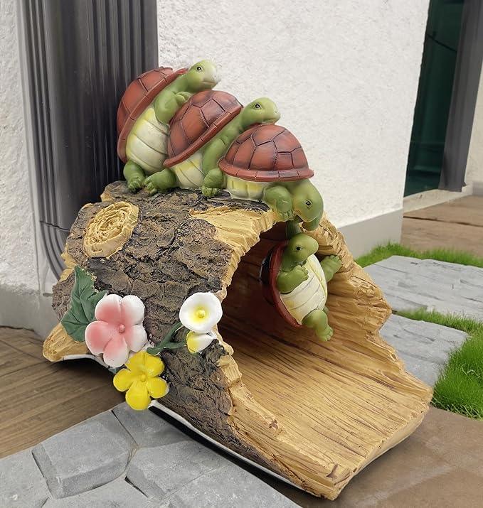 Funny Turtle Gutter Downspout Extender Statue, Garden Ornament, Decorative Gutter Extension Downspout, Perfect Rain Diverter for 3