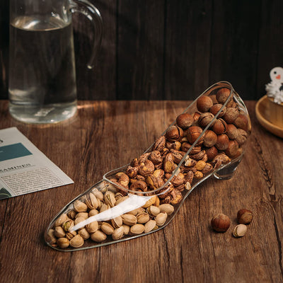 The Wine Savant Large Glass Stiletto Jewlery Holder, Ring Holder, Organizer for Jewelry, Heel Dish, Trinket Tray Necklace and Earring Holder, Jewelry Dish, Gift for Mom, Wife, Girlfriend 13x5.5