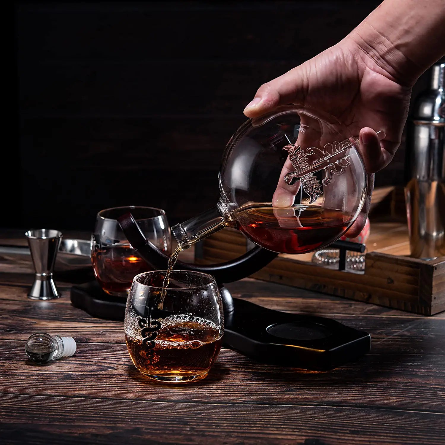 Doctors Dr. & Healthcare Worker Gifts Men & Women - Wine & Whiskey Symbol - Father's Day Doctor - 750 mL Gift Idea for Nurses, EMT, Hygienists, Physician, Dentists Gifts for Dad