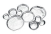 Cluster of 10 Round Serving Bowls Silver Clusters Decorative Tray