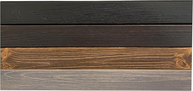 joelsantiques Floating Shelf, Wood Wall Shelf, Natural Wooden Home Decor for Bathroom Kitchen Bedroom, Hanging Mounted Invisible Bracket (Medium Brown, 7