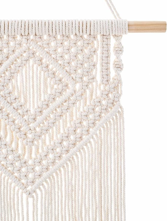 Dahey 2 Pcs Macrame Wall Hanging Woven Tapestry Wall Art Decor - Beautiful for Boho Home Decor, Apartment, Nursery, Party Decorations, 26