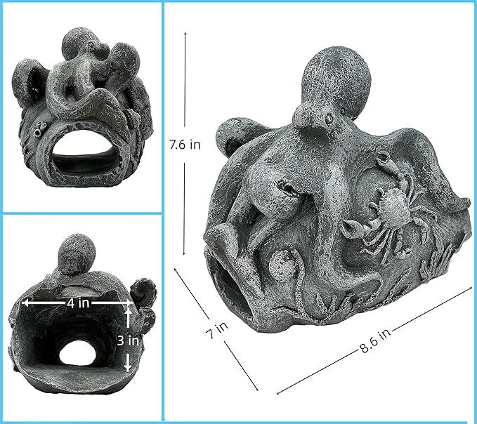 Real Octopus Sculpture Gutter Downspout Extender,Garden Statue Ornament,Decor Downspout Diverter,Perfect Rain Diverter for 3