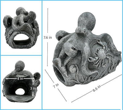 Real Octopus Sculpture Gutter Downspout Extender,Garden Statue Ornament,Decor Downspout Diverter,Perfect Rain Diverter for 3