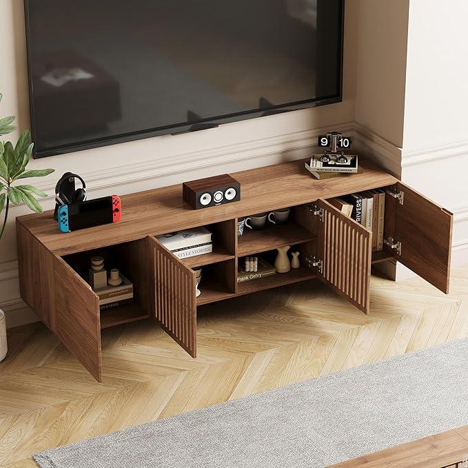 Mid Century Modern TV Stand for 70 Inch TVs, 70.87