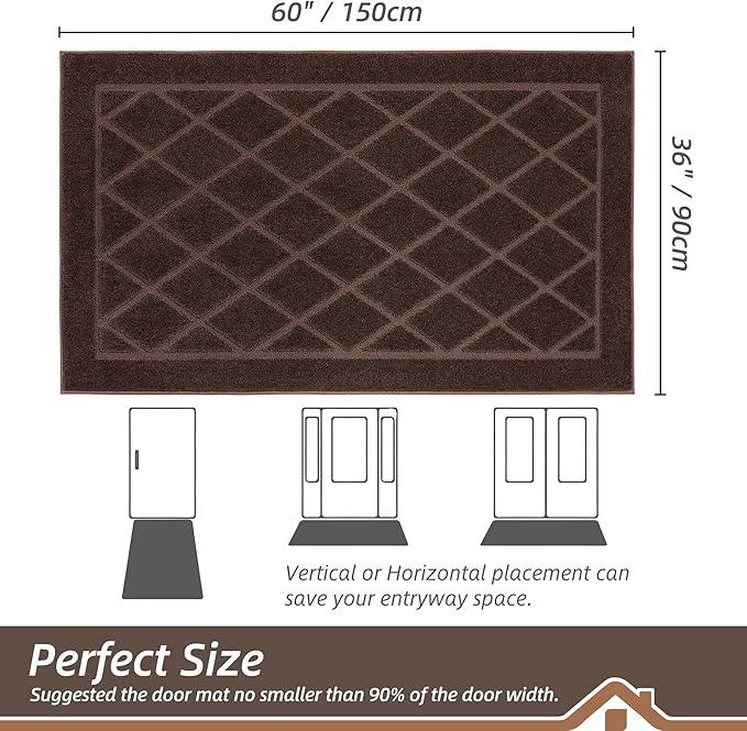 BEQHAUSE Dirt Trapper Door Mat 36