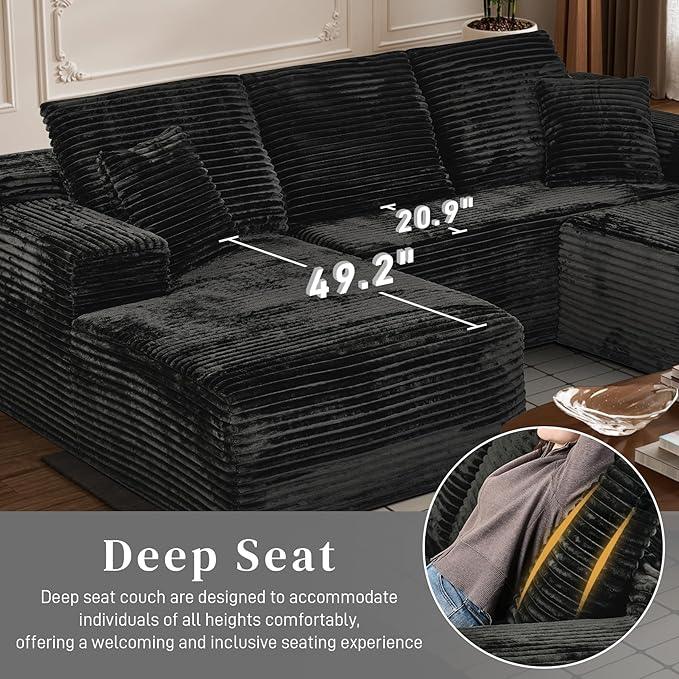 Modular Sectional Sofa Cloud Sectional Couch, 107