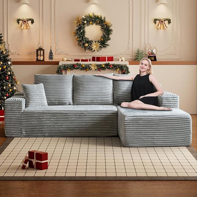 HYJT-H&K Modular Sectional Sofa Cloud Secttional Couch, 107