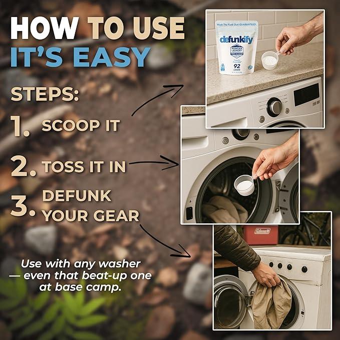 Laundry Detergent Powder, 92 Load/55oz. 'Free & Clear' Powder Laundry Detergent for Sensitive Skin. ProvenSafe™ Laundry Stripper Washing Detergent w/Odor & Stain Remover for Activewear & All Fabrics