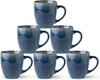 GBHOME Ceramic Coffee Mugs Set of 6, 12oz Stoneware Coffee Mugs Set For Dad Mom Women MEN, Light Weight Ceramic Coffee Cups for Latte/Tea/Beer/Hot Cocoa, Dishwasher & Microwave Safe