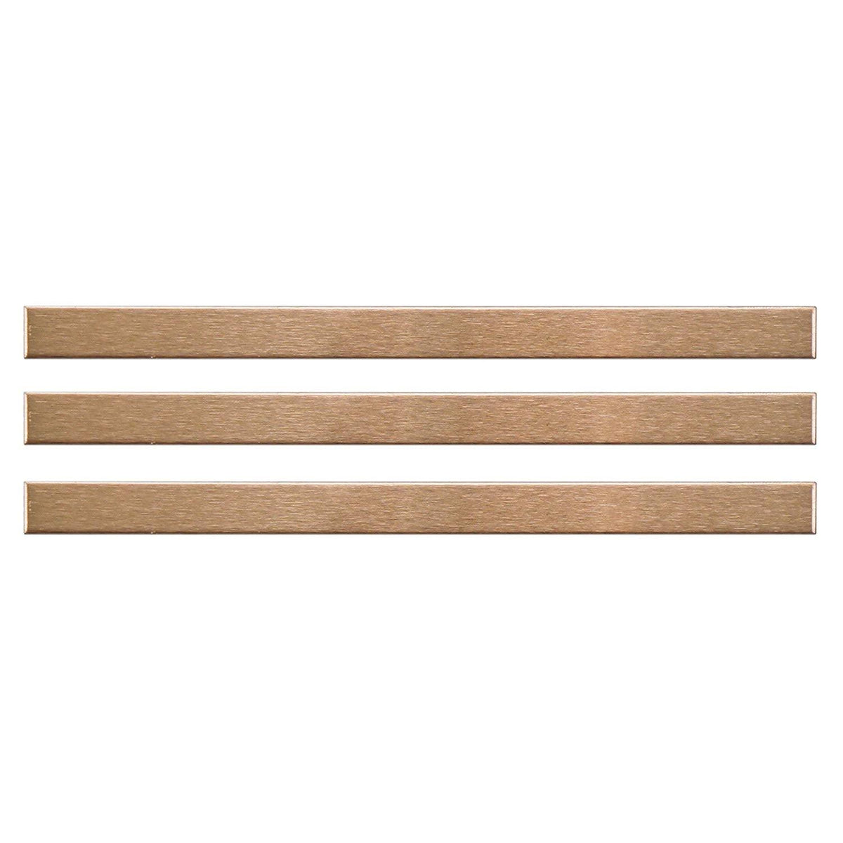 Merola Stick Copper 3/8 x 5 3/4 Inch Stainless Over Porcelain Wall Trim 3 Pcs