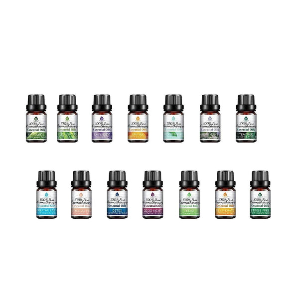 14 Pack of 100% Pure Essential Aromatherapy Oils - Gifts for You 'n Me