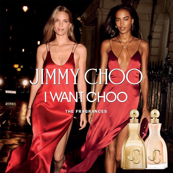 Jimmy Choo I Want Choo 3 Piece Eau de Parfum Gift Set (Eau de Parfum Spray, Jimmy Choo Seduction Coral Sunset Lipstick, Pouch)