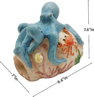 Octopus Statues Gutter Downspout Extension Statues Garden Decoration,Resin Statue Outdoor Decor,Animal Downspout Diverter,Decorative Gutter Extension,3