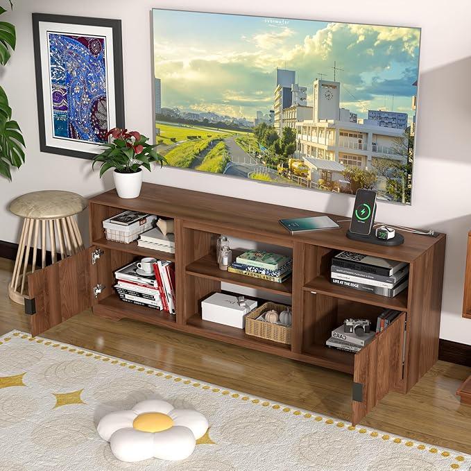 Fluted TV Stand for Tvs up to 80