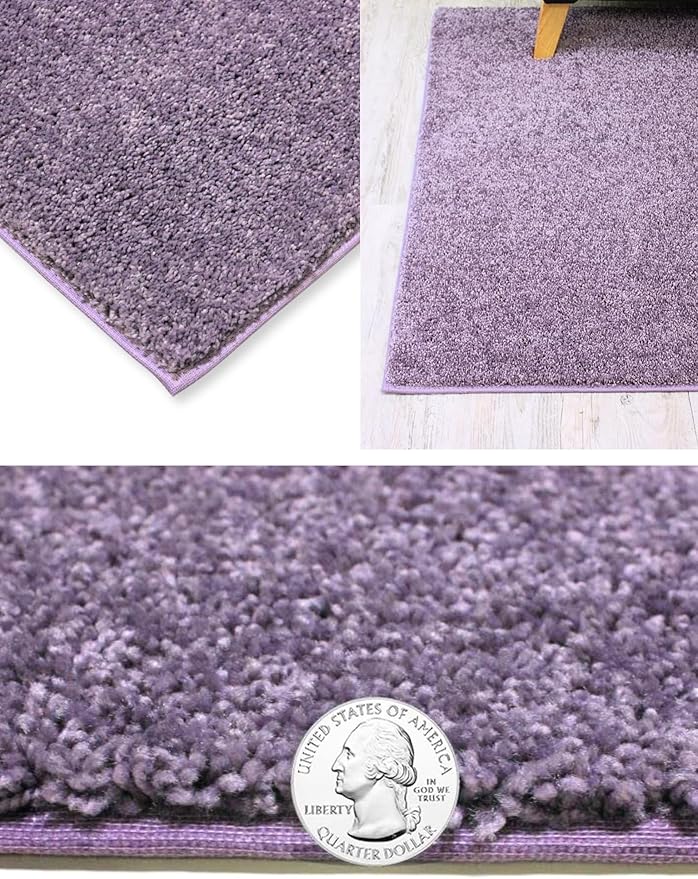KOECKRITZ Soft and Colorful Kids Classroom Area Rugs (Passes Flammability Pill Test) Many Sizes and Bright Colors to Select from (9' Round, Lavender)