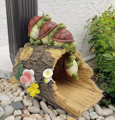 Funny Turtle Gutter Downspout Extender Statue, Garden Ornament, Decorative Gutter Extension Downspout, Perfect Rain Diverter for 3