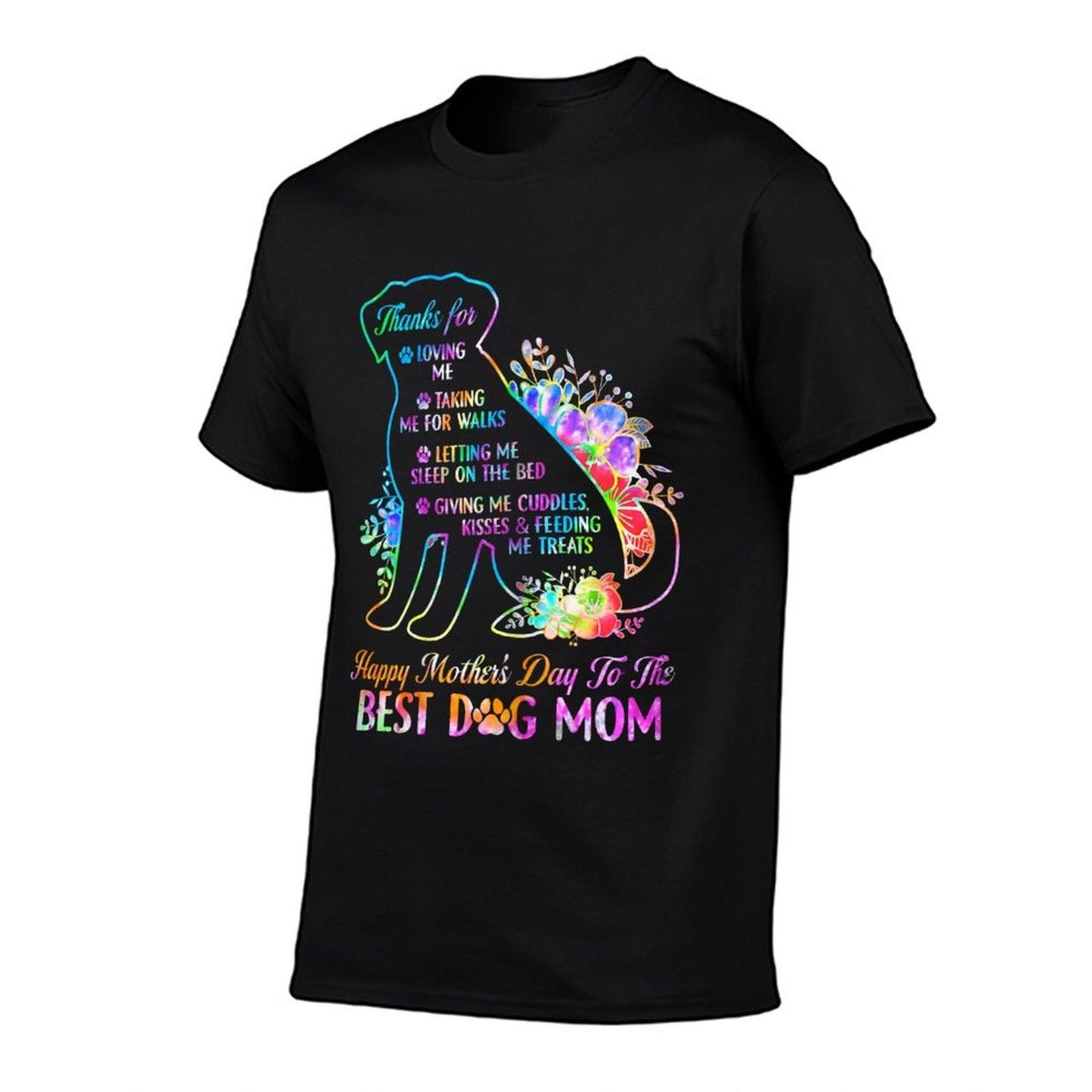 Happy Mother's Day Tie Dye To The Best Dog Mom Mothers Day T-Shirt