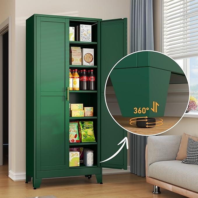Green Metal Storage Cabinet,75