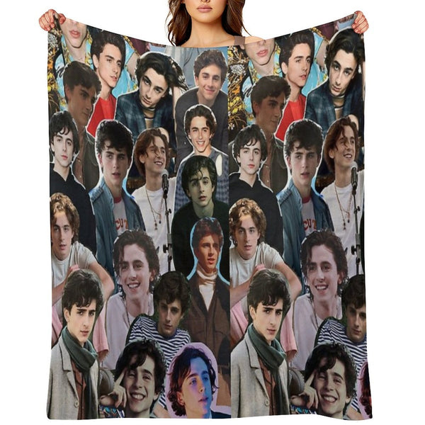 Collage Saint Timothee Chalamet Compact Throw Blanket