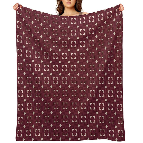 Red Pattern - Board Multi-functional Throw Blanket