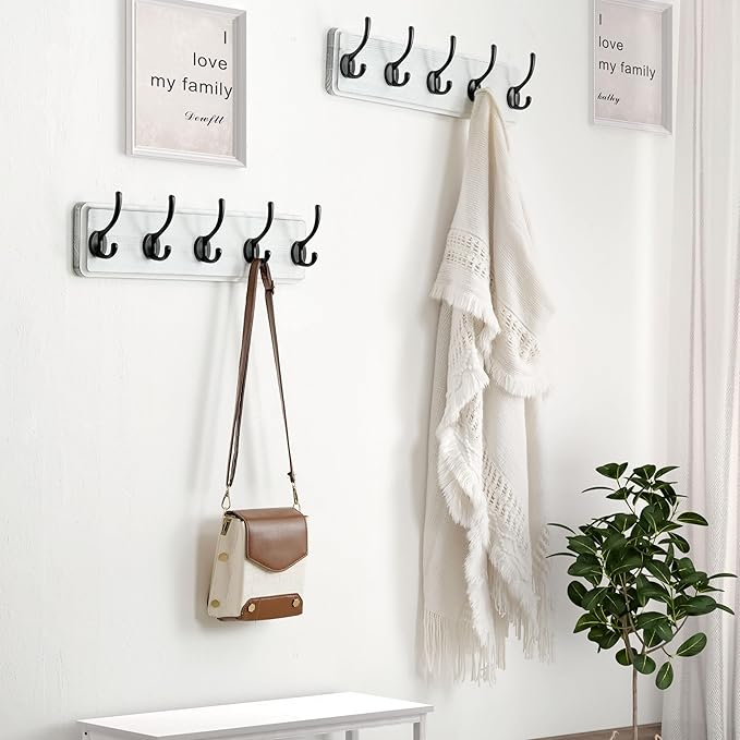 Dseap Coat Rack Wall: Patented, Heavy-duty, 17.4