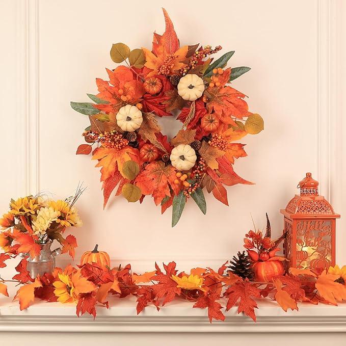 Fall Wreaths for Front Door, DECSPAS 21