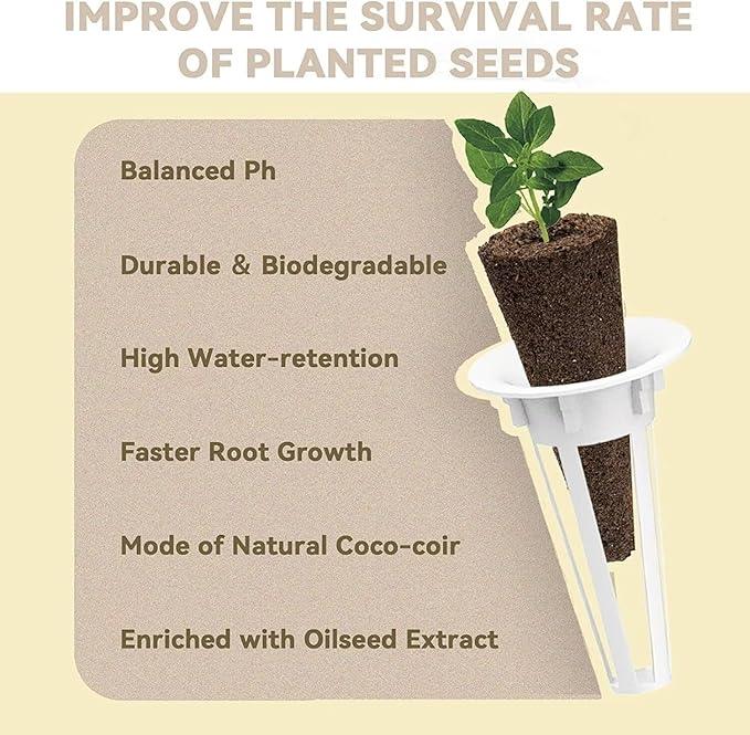 inbloom Flower Seed Pod Kit for AeroGarden, iDoo, Ahopegarden, GARDENCUBE, MUFGA Hydroponics, 7 Pods (350+ Seeds with Coneflower, Petunia, Snapdragon, French Marigold, Dahlia)