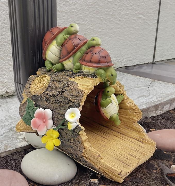 Funny Turtle Gutter Downspout Extender Statue, Garden Ornament, Decorative Gutter Extension Downspout, Perfect Rain Diverter for 3