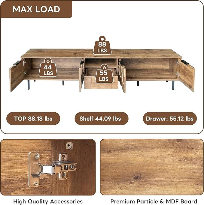 Modern TV Stand for TVs up to 85