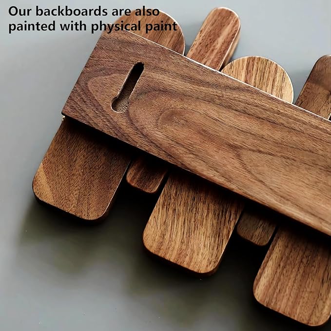 Wall Mounted Piano Key Hanger | Flip Style Hook | Entrance Wall Art Hook, Made of Oak Wood (3 Times Painted, 4 Times Polished) (Arc Beech, 4Hooks)