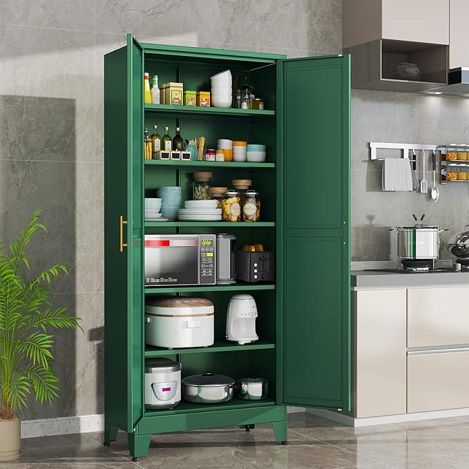 Green Metal Storage Cabinet,75