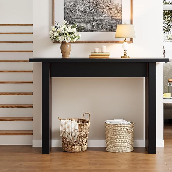 AVZEAR Mid Century Narrow Entryway Console Table, 43.3